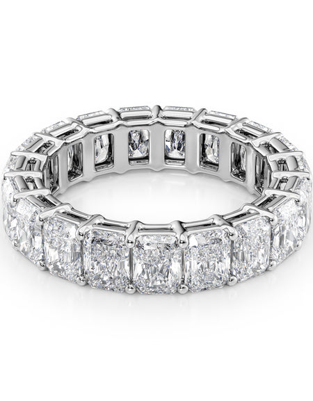 4.5ct Radiant Eternity 6ct WG RAD