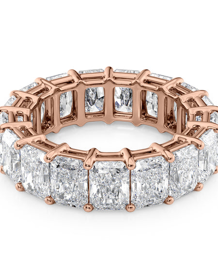 4.5ct Radiant Eternity 8ct RG RAD