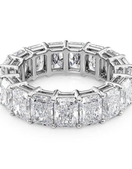 4.5ct Radiant Eternity 8ct WG RAD