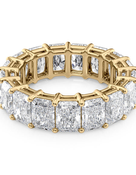 4.5ct Radiant Eternity 8ct YG RAD