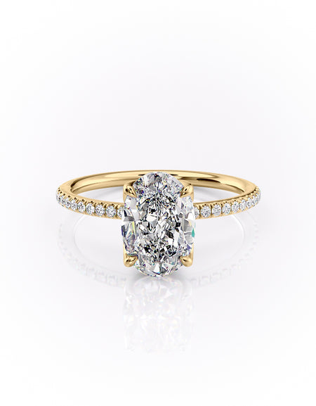 The Pave Lisa 2ct YG OV