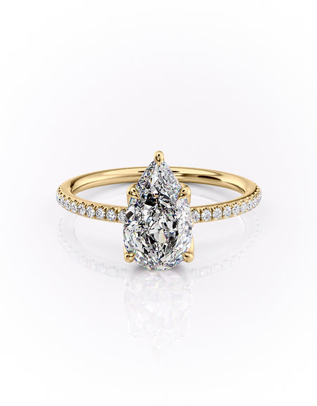 The Pave Lisa 2ct YG PS