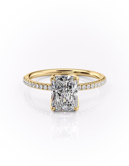 The Pave Lisa 2ct YG RAD