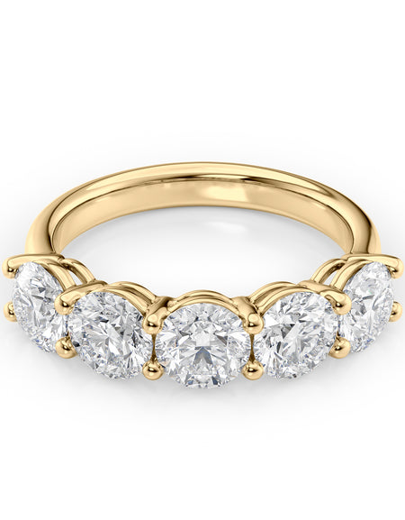 Round Anniversary 2.5ct YG R