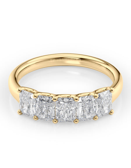Radiant U Prong Anniversary 1.5ct YG RAD
