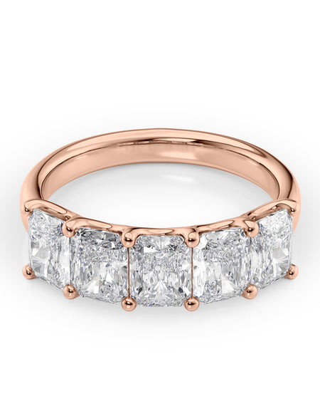 Radiant U Prong Anniversary 2.5ct RG RAD