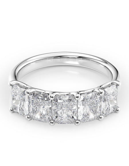 Radiant U Prong Anniversary 2.5ct WG RAD