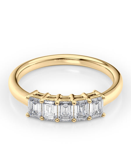 Emerald Anniversary 1ct YG EM
