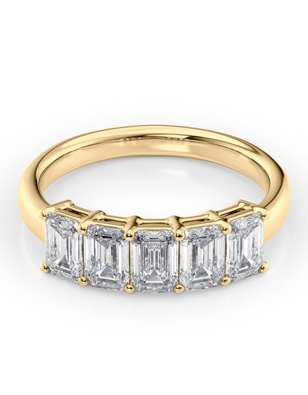 Emerald Anniversary 1ct YG EM