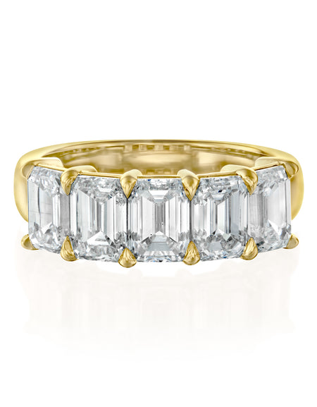 3.5ct Anniversary Emerald 3.5ct YG EM