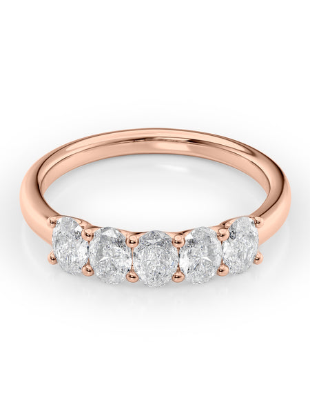 Oval U Prong Anniversary 1ct RG OV