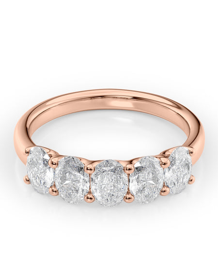 Oval U Prong Anniversary 1.5ct RG OV