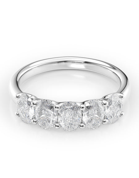 Oval U Prong Anniversary 1.5ct WG OV