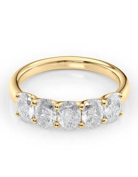 Oval U Prong Anniversary 1.5ct YG OV