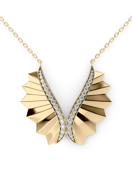 Born To Fly Wings Large Necklace YG