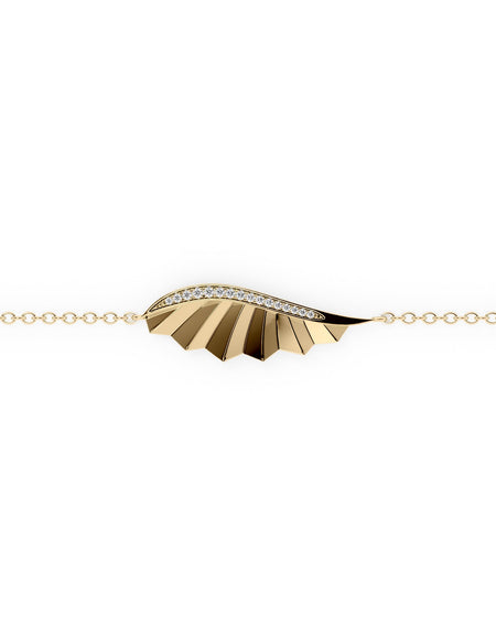 Born To Fly Wing Chain Bracelet YG