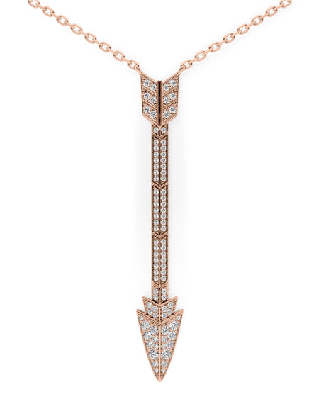 Aim Forward Pave Drop Pendant