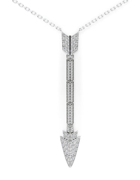 Aim Forward Pave Drop Pendant