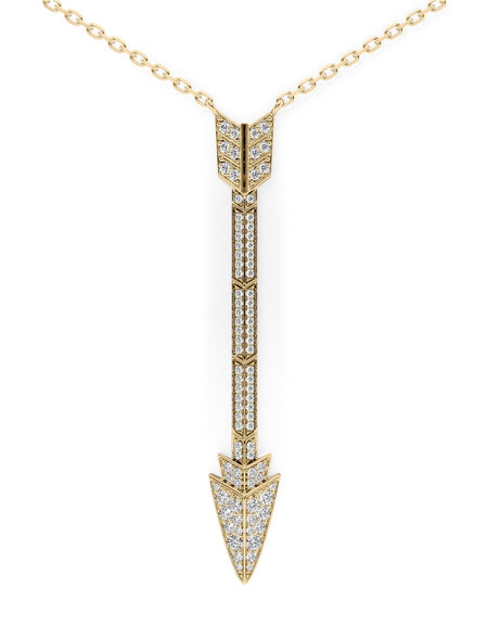 Aim Forward Pave Drop Pendant