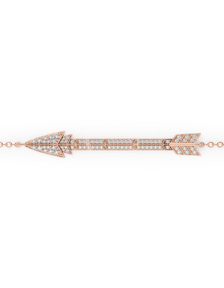 Aim Forward Chain Bracelet Pave RG