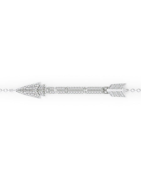 Aim Forward Chain Bracelet Pave WG