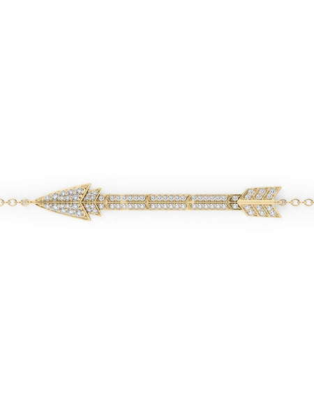 Aim Forward Chain Bracelet Pave YG