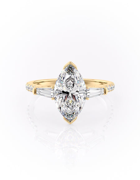 The Pave Parker 2ct YG MQ
