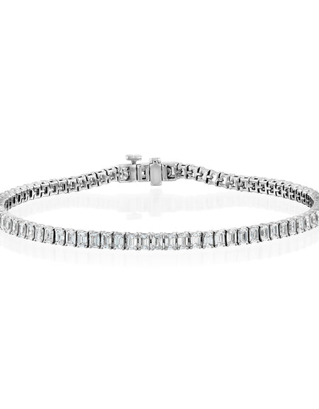 Emerald Tennis Bracelet 4ct WG EM