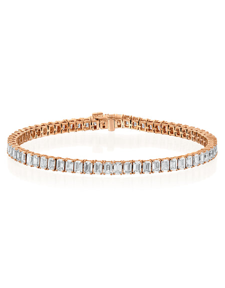 Emerald Tennis Bracelet 6.5ct RG EM