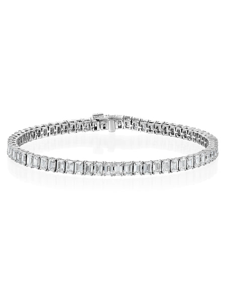 Emerald Tennis Bracelet 6.5ct WG EM