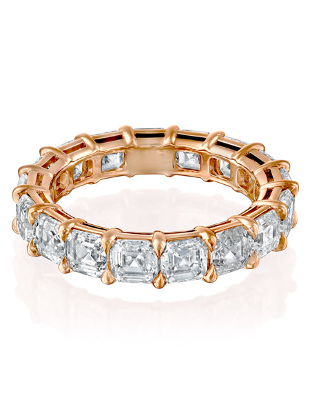 4ct Asscher Eternity 4ct RG ASH
