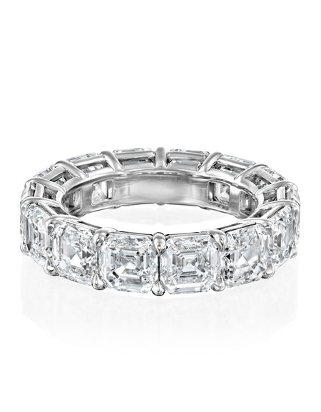 4ct Asscher Eternity 10ct WG ASH