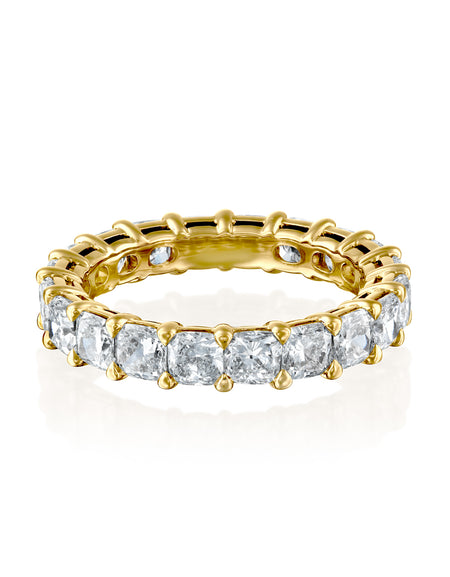 3ct Cushion Eternity 3ct YG CU