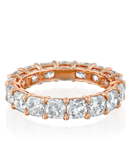 5ct Cushion Eternity 5ct RG CU