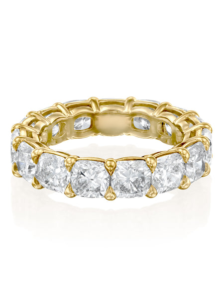 8ct Cushion Eternity 8ct YG CU