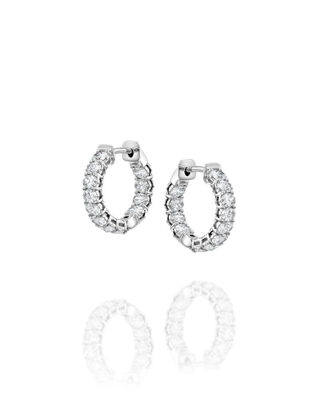 15mm East West Oval Eternity Hoops 1.5ct WG OV