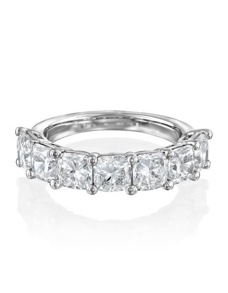 7 Stone 3ct Cushion Anniversary 3ct WG CU