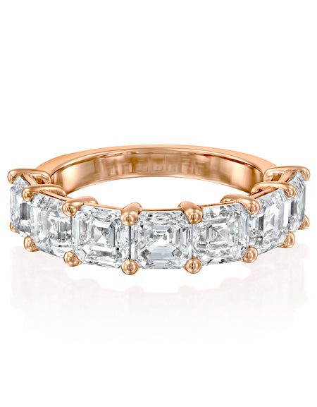 7 Stone 3ct Asscher Anniversary 3ct RG ASH