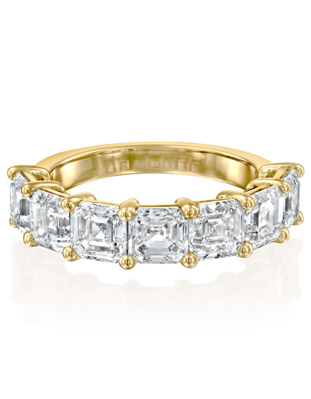 7 Stone 3ct Asscher Anniversary 3ct YG ASH