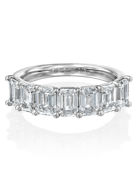 7 Stone 3ct Emerald Anniversary 3ct WG EM
