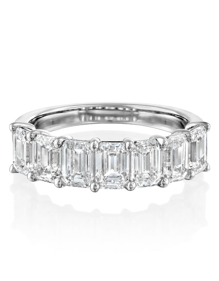 7 Stone 3.5ct Emerald Anniversary 3.5ct WG EM