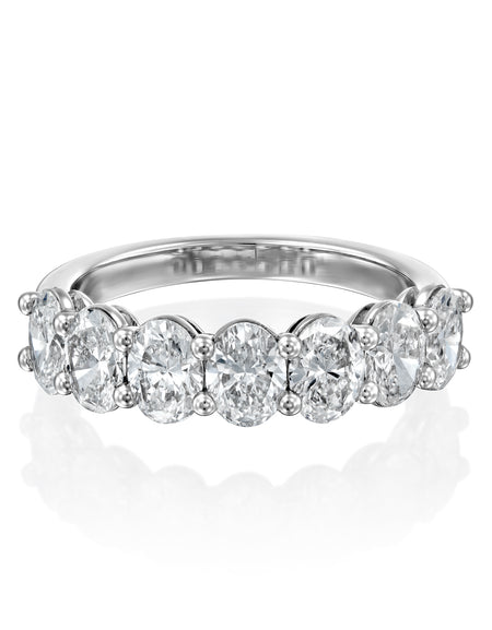 7 Stone 2ct Oval Anniversary 2ct WG OV