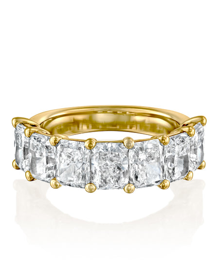 7 Stone 4ct Radiant Anniversary 4ct YG RAD