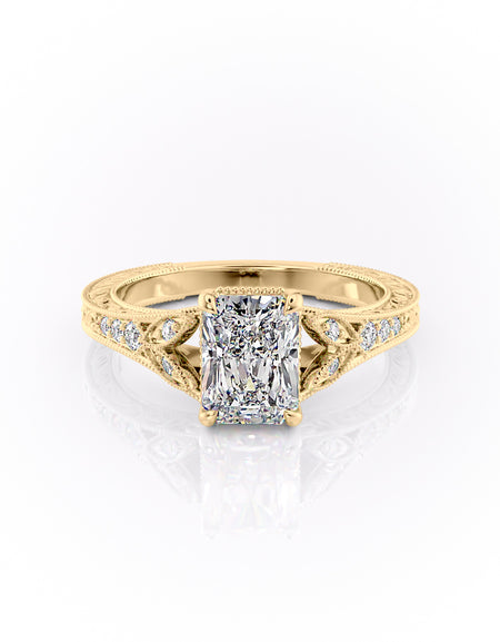 The Violet 2ct YG RAD