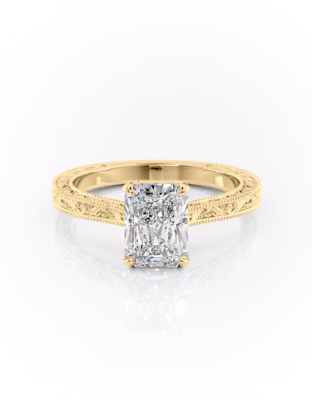 The Cathedral Sierra 2ct YG RAD