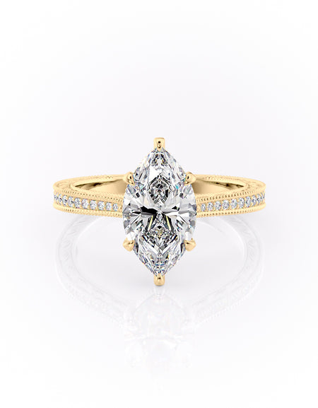 The Pave Cathedral Sierra 2ct YG MQ