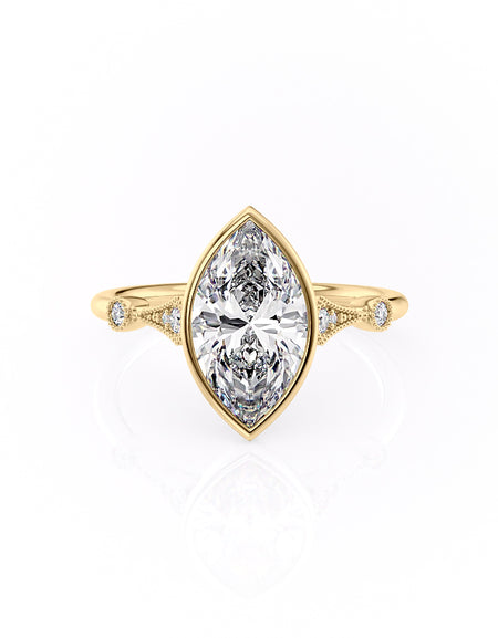 The Bezel Amber 2ct YG MQ