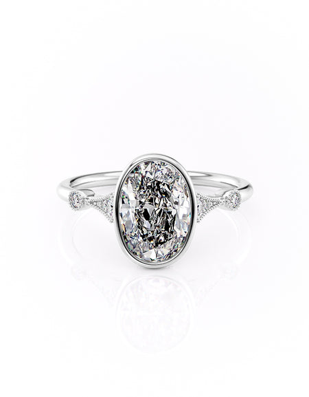 The Bezel Amber 2ct WG OV