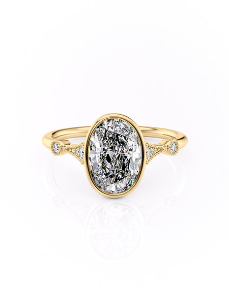 The Bezel Amber 2ct YG OV
