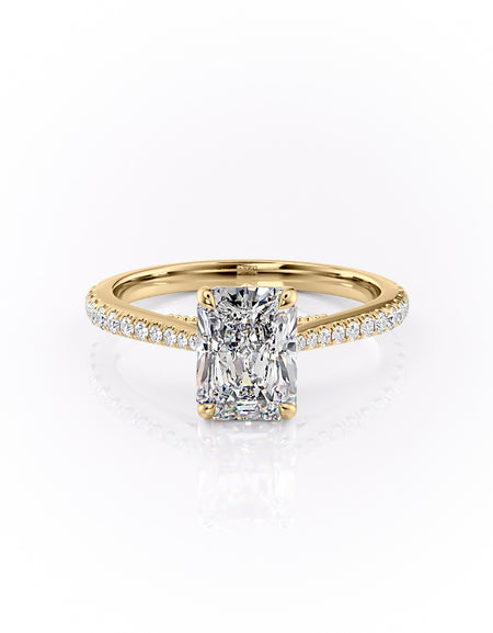 The Pave Miranda 2ct YG RAD